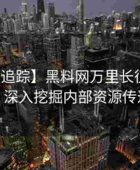 【深度追踪】黑料网万里长征事件全实录：深入挖掘内部资源传递逻辑