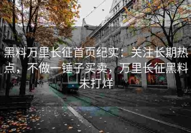 黑料万里长征首页纪实：关注长期热点，不做一锤子买卖，万里长征黑料未打烊